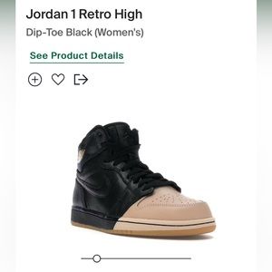Nike Jordan 1 retro Dip-toe (very unique and rare women’s shoe!) size 7.5 woman